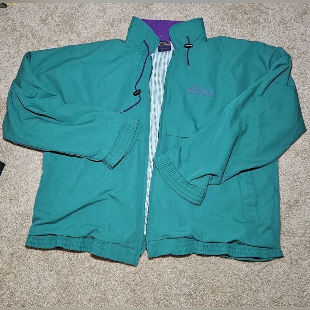 Unisex Vintage Teal Hilton Active Apparel Jacket